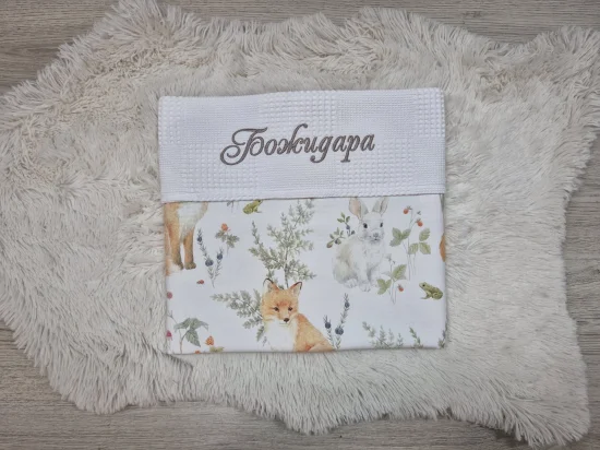 Одеяло с бродерия 