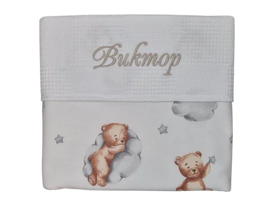 Одеяло с бродерия Бежови мечета