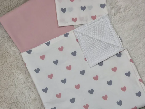 Комплект за количка Сърчица, пудра