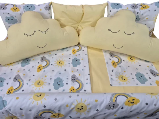 Бебешки обиколник за кошара Слънце, жълто