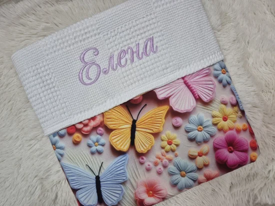 Одеяло с бродерия 