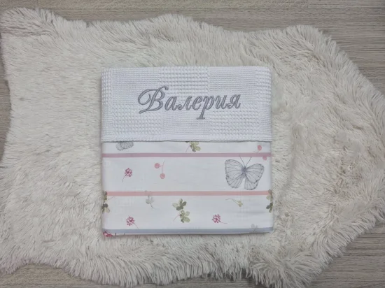 Одеяло с бродерия 