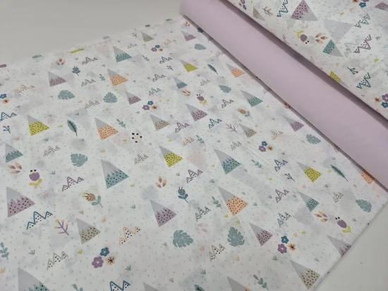 Завивка с бродерия Лилави планини