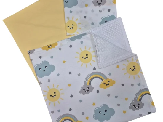 Сет за количка Слънце, жълто