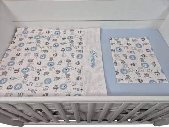 Сет за легло с име Сини лъвчета