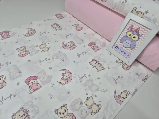 Обиколник за легло Сънчо, розово