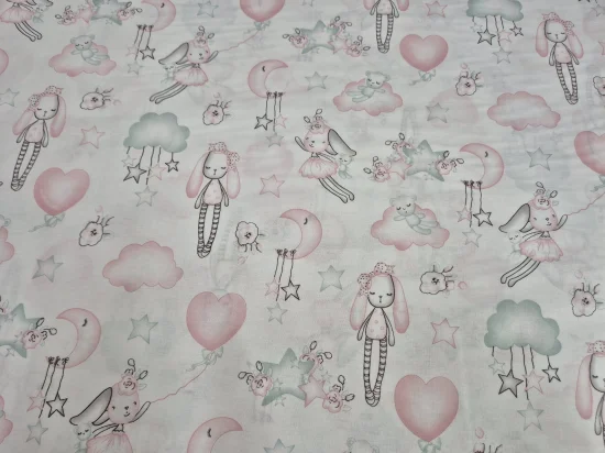 Обиколник с Животинки Зайчета, пудра